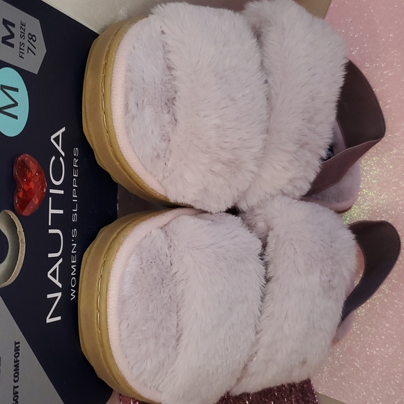 πHPπ! Nautical πNWTπ Size 7/8 Lilac Faux Fur Slippers!πππ - Picture 11 of 13
